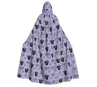 BYPPJGH Halloween Hooded Cape For Adult Haunted Mansion Full Length Cape Cloak Halloween Christmas Cosplay Costume For Men And Women