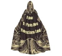 BYPPJGH Halloween Hooded Cape For Adult I Know The Plans Have You Declares Lord Full Length Cape Cloak Halloween Christmas Cosplay Costume For Men And Women