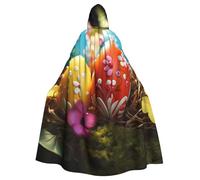 BYPPJGH Halloween Hooded Cape For Adult Lovely Easter Eggs Full Length Cape Cloak Halloween Christmas Cosplay Costume For Men And Women