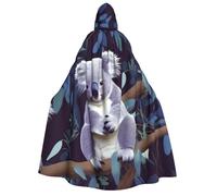 BYPPJGH Halloween Hooded Cape For Adult Lovely Koala Full Length Cape Cloak Halloween Christmas Cosplay Costume For Men And Women