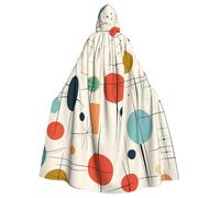 BYPPJGH Halloween Hooded Cape For Adult Modern Mid Century Full Length Cape Cloak Halloween Christmas Cosplay Costume For Men And Women