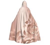BYPPJGH Halloween Hooded Cape For Adult Rose Gold Wallpaper Full Length Cape Cloak Halloween Christmas Cosplay Costume For Men And Women