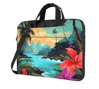 BYPPJGH Hello Hawaii Laptop Shoulder Bag For Men Women Briefcase Messenger Bag W/Strap Handle Waterproof Laptop Sleeve Bag 13 Inch
