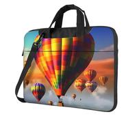 BYPPJGH Hot Air Balloons Laptop Shoulder Bag For Men Women Briefcase Messenger Bag W/Strap Handle Waterproof Laptop Sleeve Bag 13 Inch