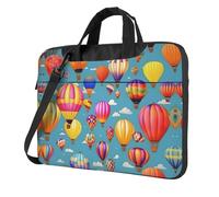 BYPPJGH Hot Air Colorful Balloons Laptop Shoulder Bag For Men Women Briefcase Messenger Bag W/Strap Handle Waterproof Laptop Sleeve Bag 14 Inch