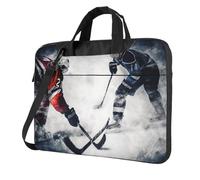 BYPPJGH Ice Hockey Art Laptop Shoulder Bag For Men Women Briefcase Messenger Bag W/Strap Handle Waterproof Laptop Sleeve Bag 13 Inch