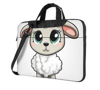 BYPPJGH Lamb Laptop Shoulder Bag For Men Women Briefcase Messenger Bag W/Strap Handle Waterproof Laptop Sleeve Bag 15.6 Inch