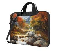 BYPPJGH Landscape Painting Laptop Shoulder Bag For Men Women Briefcase Messenger Bag W/Strap Handle Waterproof Laptop Sleeve Bag 15.6 Inch