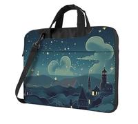 BYPPJGH Magical Nights Laptop Shoulder Bag For Men Women Briefcase Messenger Bag W/Strap Handle Waterproof Laptop Sleeve Bag 13 Inch