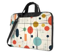 BYPPJGH Modern Mid Century Laptop Shoulder Bag For Men Women Briefcase Messenger Bag W/Strap Handle Waterproof Laptop Sleeve Bag 15.6 Inch