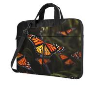 BYPPJGH Monarch Butterflies1 Laptop Shoulder Bag For Men Women Briefcase Messenger Bag W/Strap Handle Waterproof Laptop Sleeve Bag 13 Inch