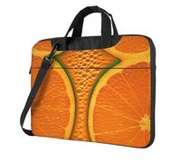 BYPPJGH Orange Texture Picture Laptop Shoulder Bag For Men Women Briefcase Messenger Bag W/Strap Handle Waterproof Laptop Sleeve Bag 13 Inch