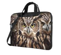 BYPPJGH Owl Birds Laptop Shoulder Bag For Men Women Briefcase Messenger Bag W/Strap Handle Waterproof Laptop Sleeve Bag 14 Inch