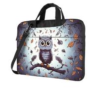 BYPPJGH Owl Tree Branches Laptop Shoulder Bag For Men Women Briefcase Messenger Bag W/Strap Handle Waterproof Laptop Sleeve Bag 15.6 Inch
