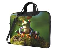 BYPPJGH Peace Frog Tree Laptop Shoulder Bag For Men Women Briefcase Messenger Bag W/Strap Handle Waterproof Laptop Sleeve Bag 15.6 Inch