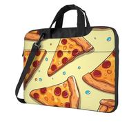 BYPPJGH Pizza Slice Pattern Laptop Shoulder Bag For Men Women Briefcase Messenger Bag W/Strap Handle Waterproof Laptop Sleeve Bag 14 Inch