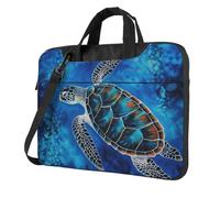 BYPPJGH Sea Turtle-Blue Laptop Shoulder Bag For Men Women Briefcase Messenger Bag W/Strap Handle Waterproof Laptop Sleeve Bag 15.6 Inch