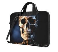 BYPPJGH Skeleton Laptop Shoulder Bag For Men Women Briefcase Messenger Bag W/Strap Handle Waterproof Laptop Sleeve Bag 13 Inch