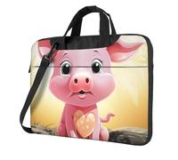 BYPPJGH Smiling Laptop Shoulder Bag For Men Women Briefcase Messenger Bag W/Strap Handle Waterproof Laptop Sleeve Bag 15.6 Inch