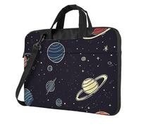 BYPPJGH Space Planet Pattern Laptop Shoulder Bag For Men Women Briefcase Messenger Bag W/Strap Handle Waterproof Laptop Sleeve Bag 13 Inch