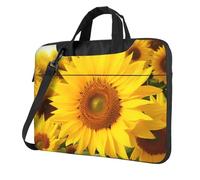 BYPPJGH Sunflowers Laptop Shoulder Bag For Men Women Briefcase Messenger Bag W/Strap Handle Waterproof Laptop Sleeve Bag 13 Inch