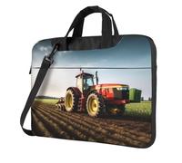 BYPPJGH Tractor Farm Laptop Shoulder Bag For Men Women Briefcase Messenger Bag W/Strap Handle Waterproof Laptop Sleeve Bag 15.6 Inch
