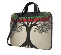 BYPPJGH Tree Palestinian Flag Laptop Shoulder Bag For Men Women Briefcase Messenger Bag W/Strap Handle Waterproof Laptop Sleeve Bag 13 Inch