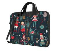 BYPPJGH Women'S Nutcracker Ballet Xmas Dance Laptop Shoulder Bag For Men Women Briefcase Messenger Bag W/Strap Handle Waterproof Laptop Sleeve Bag 13 Inch