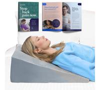 Byre® Orthopaedic Bed Wedge Pillow - Memory Foam Folding Wedge Pillow - Adjustable Back Support Pillow for GERD, Reading, Back Pain, Leg Pain, Heartburn, Acid Reflux