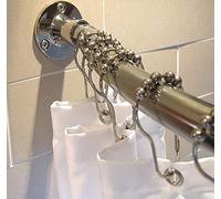 Byretech Fire Retardant Quality Extra Weighted Shower Curtain - White (180cm wide x 180cm drop)