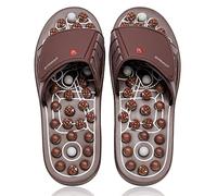 BYRIVER Acupressure Slippers Sandals Women Men, Reflexology Foot Massager for Pain and Circulation, Plantar Fasciitis Massager Gifts for Mum dad (03S)