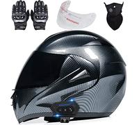 Byroads Bluetooth Flip Helmet Dual Sun Motorcycle Helmet Crotch Rocket Helmets for Men Casco para Motocicleta Bluetooth ECE Approved Dual Visor Anti-fog for Adult 55~62cm