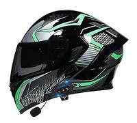 Byroads Bluetooth Motorcycle Helmet DOT Approved ECE Flip Up Front Helmets Motorbike Modular Helmet ECE Certification Street Bike Helmets with Anti-fog Double Visor for Adult 55~60cm