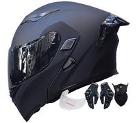 Byroads Modular Motorcycle Helmet ECER 22.06 Approved Flip Up Front Full Face Motorbike Helmets Dual Pinlock Anti-fog Visors Rainproof Lightweight for Men Women M~XXL