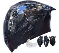 Byroads Modular Motorcycle Helmet ECER 22.06 Approved Flip Up Front Full Face Motorbike Helmets Dual Pinlock Anti-fog Visors Rainproof Lightweight for Men Women M~XXL