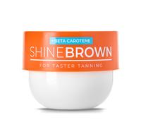 BYROKKO Shine Brown Beta Carotene Tanning Accelerator, Carroten Tanning Gel Effective in Sunbeds & Outdoor Sun, Natural Tan-boosting Sunbed Cream, 200