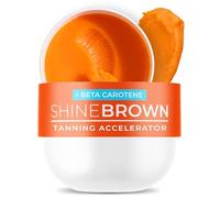 BYROKKO Shine Brown Beta Carotene Tanning Accelerator Cream - Fast Sunbed & Outdoor Tan Enhancer for Deep Bronze Glow - Hydrating with Natural Carrot Oil & Vitamin E - Water-Resistant, 210 ml