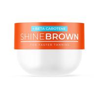 BYROKKO Shine Brown Beta Carotene Tanning Accelerator, Natural Tan-Boosting Sunbed Cream Effective in Sunbeds & Outdoor Sun, Long-Lasting Hydrating Formula with Natural Oils, 200 ml