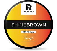BYROKKO Shine Brown Sunbed Tanning Accelerator 190 ml - Cruelty-Free Tan Cream for Sunbeds & Outdoor