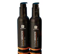 BYROKKO Shine Brown Tanning Oil (150 ml), XXL Sunbed Tanning Accelerator for Outdoor Sun or Indoor Tanning Bed Lotion, Fast Bronzer with Premium Natural Ingredients for Deep, Long-Lasting Glow