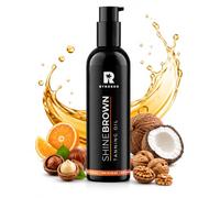 BYROKKO Shine Brown Tanning Oil (150 ml), XXL Sunbed Tanning Accelerator for Outdoor Sun or Indoor Tanning Bed Lotion, Fast Bronzer with Premium Natural Ingredients for Deep, Long-Lasting Glow