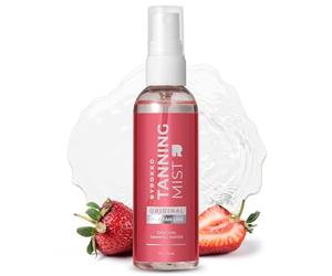 BYROKKO Strawberry Tanning Mist (100 ml), Gradual Self-Tanning Spray for Face & Body, Natural Golden Tan Without Sun, Hydrating Formula with Hyaluronic Acid, Fast-Drying, Streak-Free, Strawberry Scent