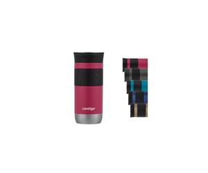 Byron 2.0 thermo mug, stainless steel insulated mug with Snapseal closure, coffee mug to go, 100% leak proof, dishwasher safe lid, BPA free, keeps