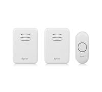 Byron 314 White Wireless Battery & Mains-Powered Door Chime Kit Dby-22314Bs-Kf