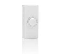 Byron 7730 Wired Illuminated Bell Push, White, 2 Wire