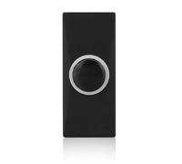 Wired Door Bell Push Button - Byron 7900 Black - Unlit