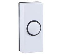 Byron 7910 Wired Bell Push, White, 2 Wire
