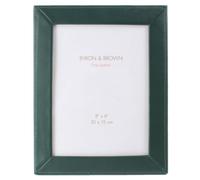 Byron and Brown Unisex Slim Classic Nappa Leather 8 x 6 Photo Frame - Green
