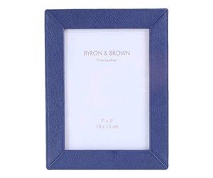 Byron and Brown Unisex Slim Classic Photo Frame 5x7 - Florence Blue