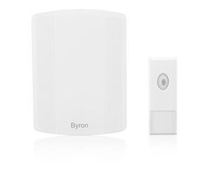Byron B002 Wireless MP3 doorbell kit - 100 m range - MP3 melody function, 10.019.40
